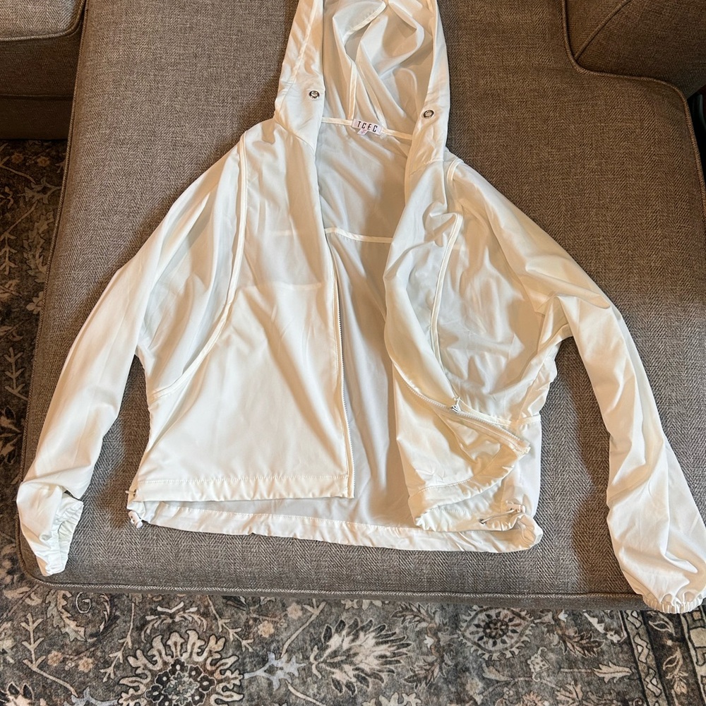 TCEC White Utility Jacket Lightweight Minimalist Design